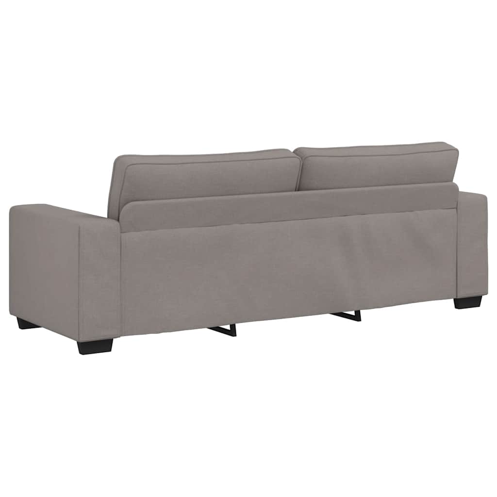 sofasæt 2 dele med hynder stof gråbrun