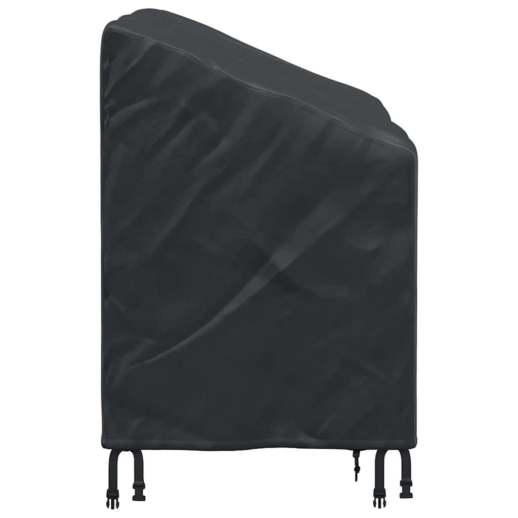 Havebænkkappe Sort 134 x 70 x 65 / 94 cm 420D stof