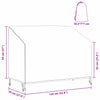 Havebænkkappe Sort 134 x 70 x 65 / 94 cm 420D stof