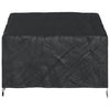 Havebænkkappe Sort 134 x 70 x 65 / 94 cm 600D stof