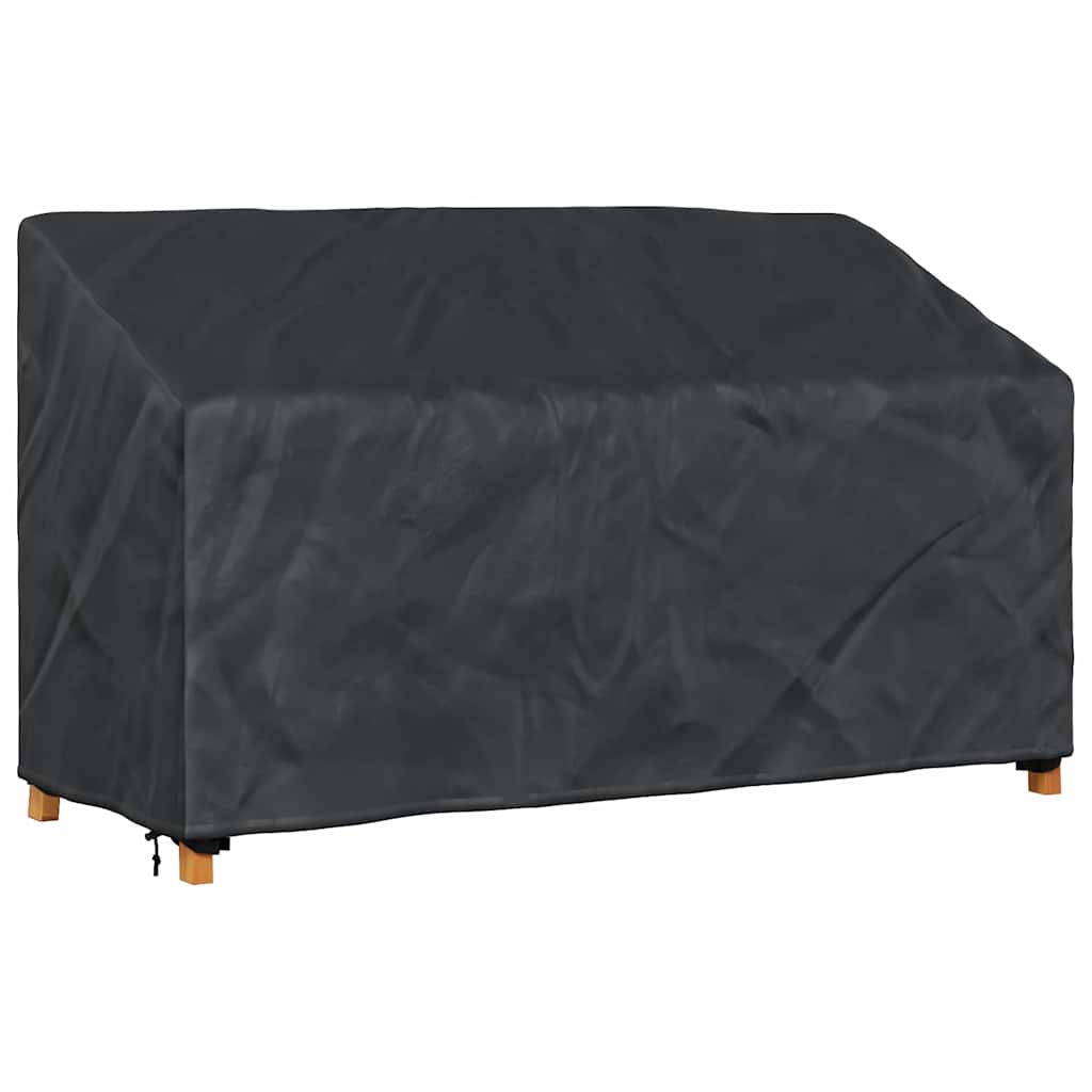 Havebænkkappe Sort 165 x 70 x 65 / 94 cm 210D stof