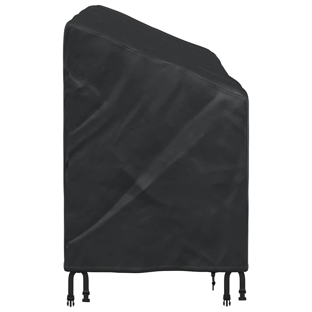 Havebænkkappe Sort 165 x 70 x 65 / 94 cm 210D stof