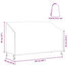 Havebænkkappe Sort 165 x 70 x 65 / 94 cm 210D stof