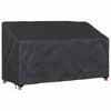 Havebænkkappe Sort 165 x 70 x 65 / 94 cm 420D stof