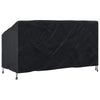 Havebænkkappe Sort 175 x 85 x 65 / 94 cm 420D stof