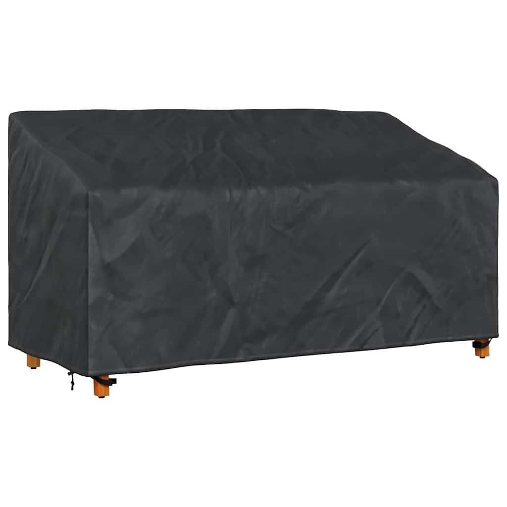 Havebænkkappe Sort 175 x 85 x 65 / 94 cm 420D stof