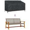 Havebænkkappe Sort 175 x 85 x 65 / 94 cm 600D stof
