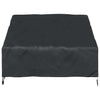 Havebænkkappe Sort 130 x 95 x 40 / 80 cm 420D stof