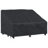 Havebænkkappe Sort 130 x 95 x 40 / 80 cm 420D stof