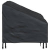 Havebænkkappe Sort 130 x 95 x 40 / 80 cm 420D stof