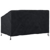 Havebænkkappe Sort 160 x 100 x 61 / 89 cm 210D stof