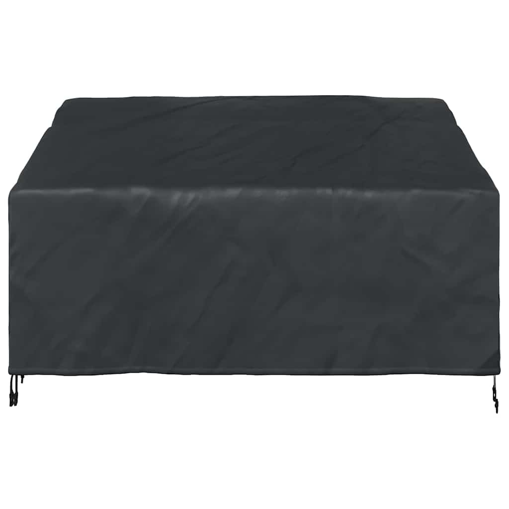Havebænkkappe Sort 160 x 100 x 61 / 89 cm 210D stof