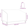 Havebænkkappe Sort 160 x 100 x 61 / 89 cm 420D stof