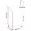 Have Stolovertræk Sort 70 x 70 x 85 / 125 cm 420D stof