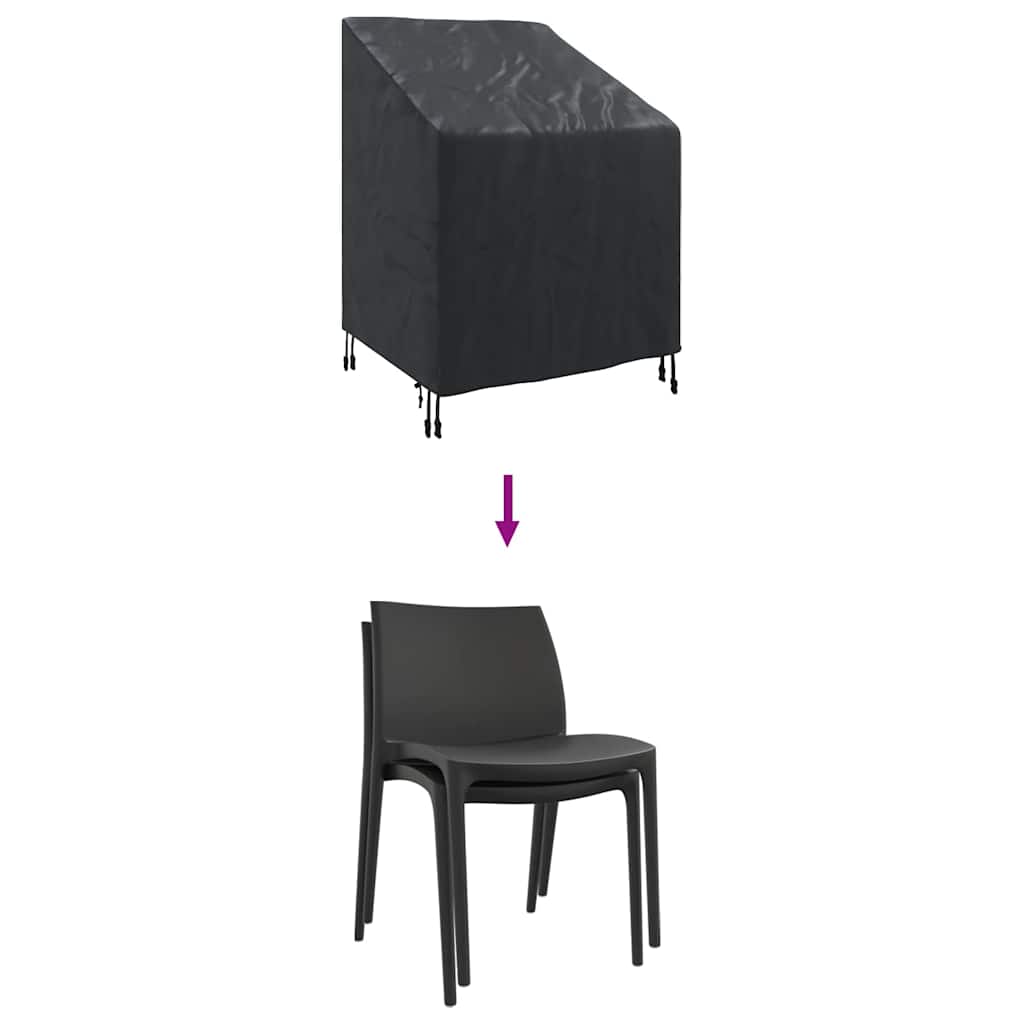 Have Stolovertræk Sort 75 x 78 x 65 / 100 cm 210D stof