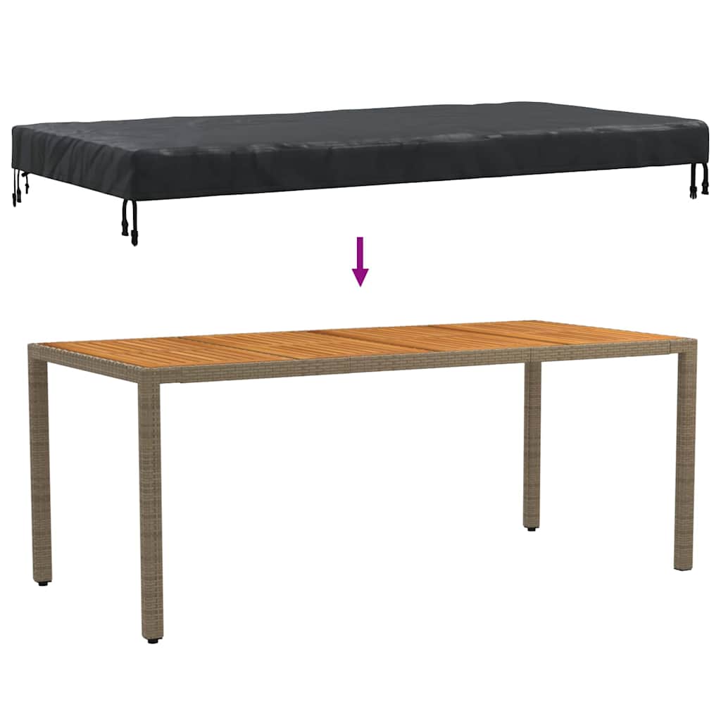 Overtræk til havemøbler 222 x 102 x 15 cm 210D Oxford Stof