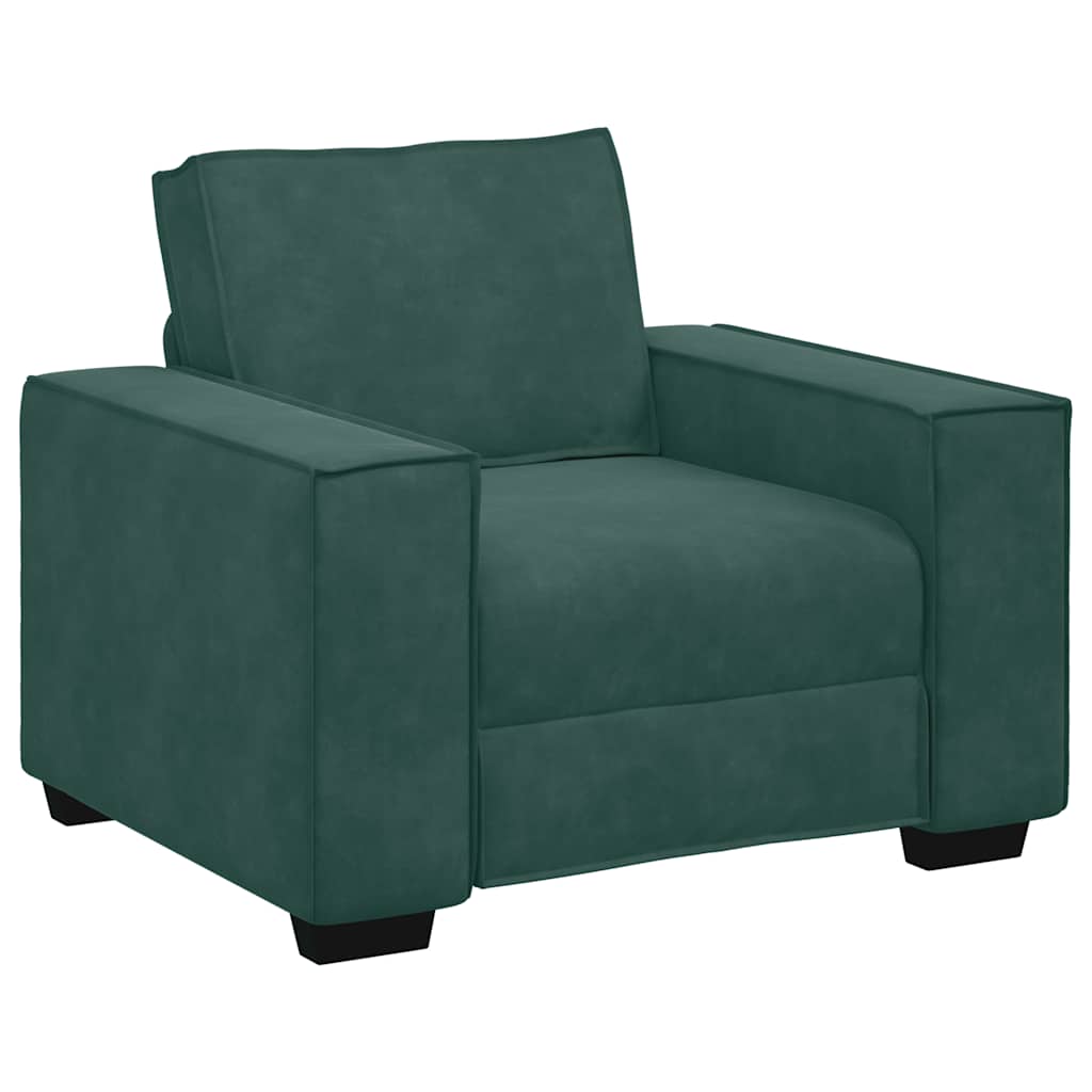 sofastol 60 cm fløjl lysegrøn
