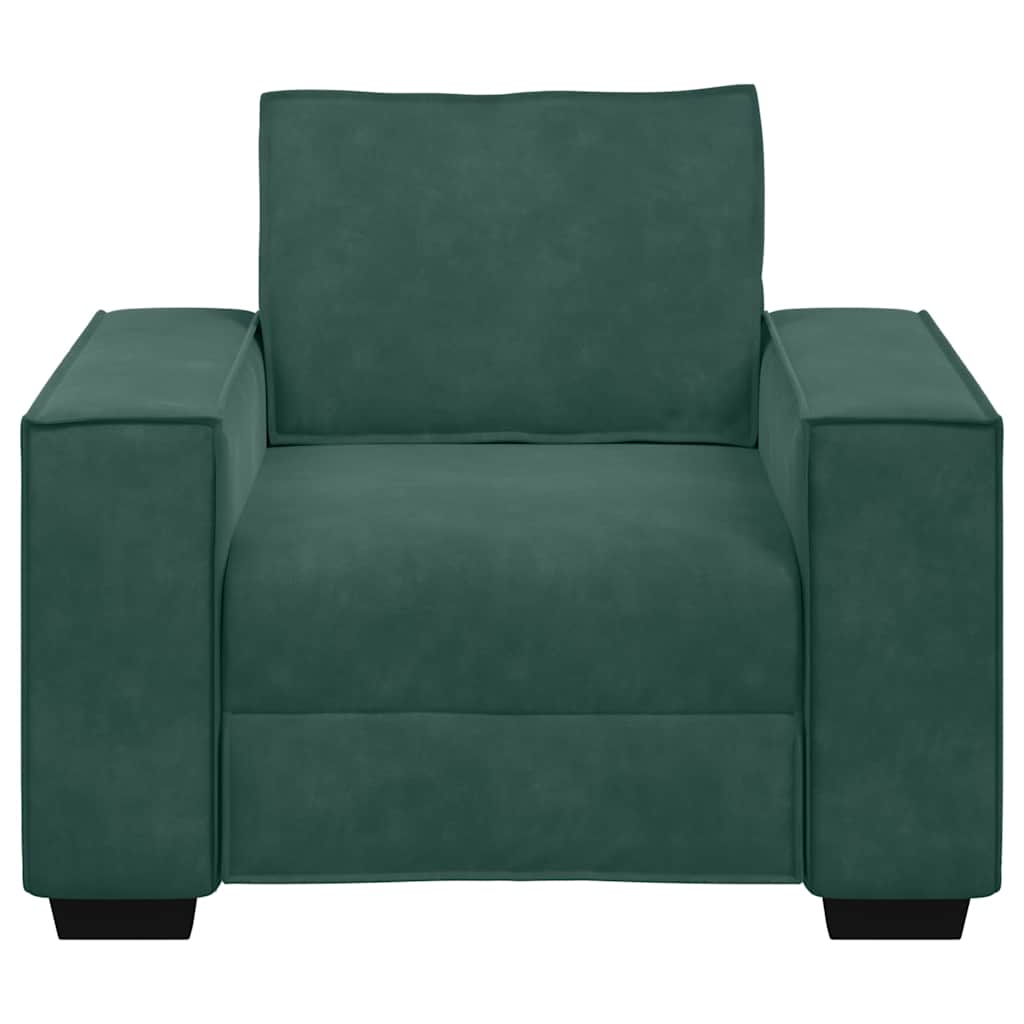 sofastol 60 cm fløjl lysegrøn
