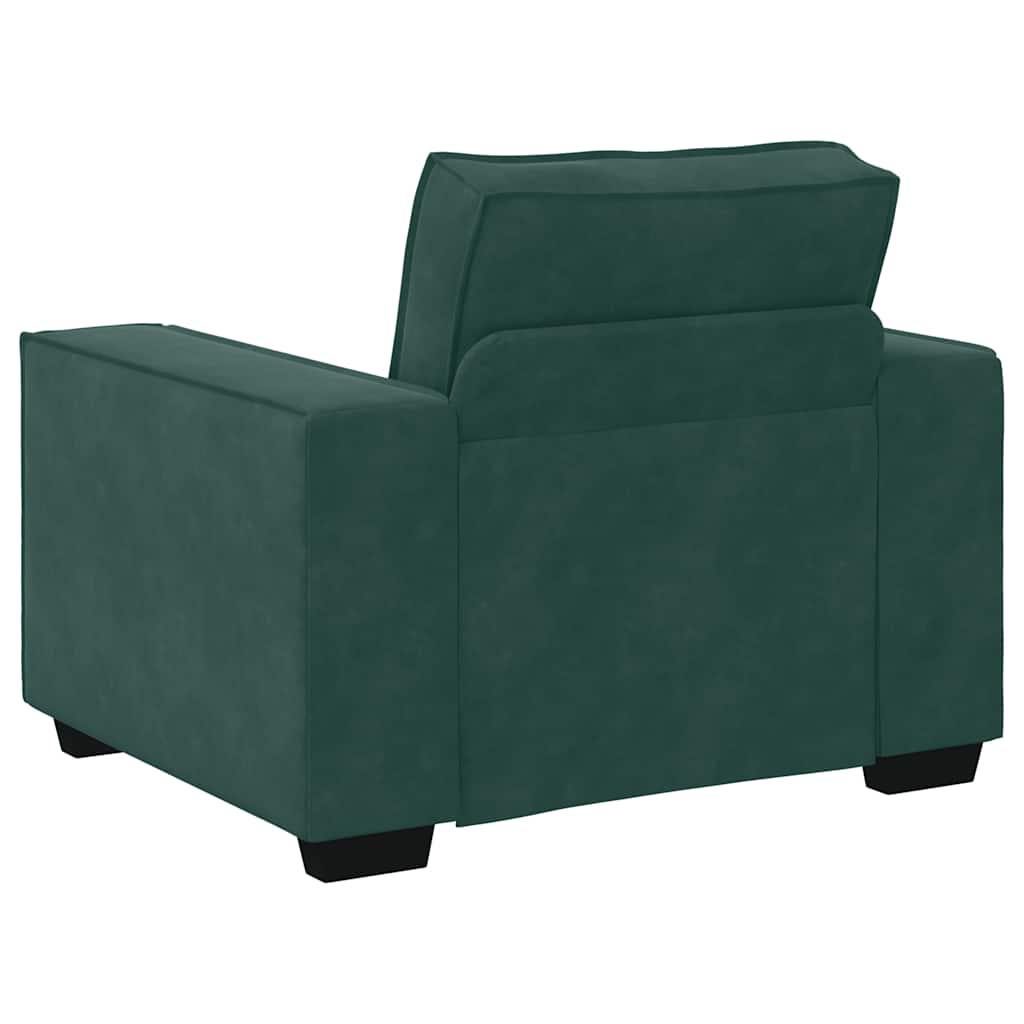 sofastol 60 cm fløjl lysegrøn