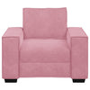 sofastol 60 cm fløjl lyserød