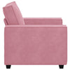 sofastol 60 cm fløjl lyserød