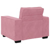 sofastol 60 cm fløjl lyserød