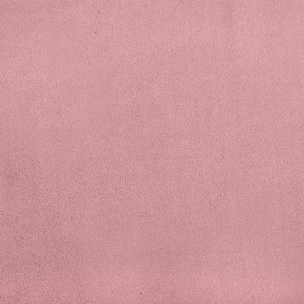sofastol 60 cm fløjl lyserød