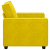 sofastol 60 cm fløjl gul