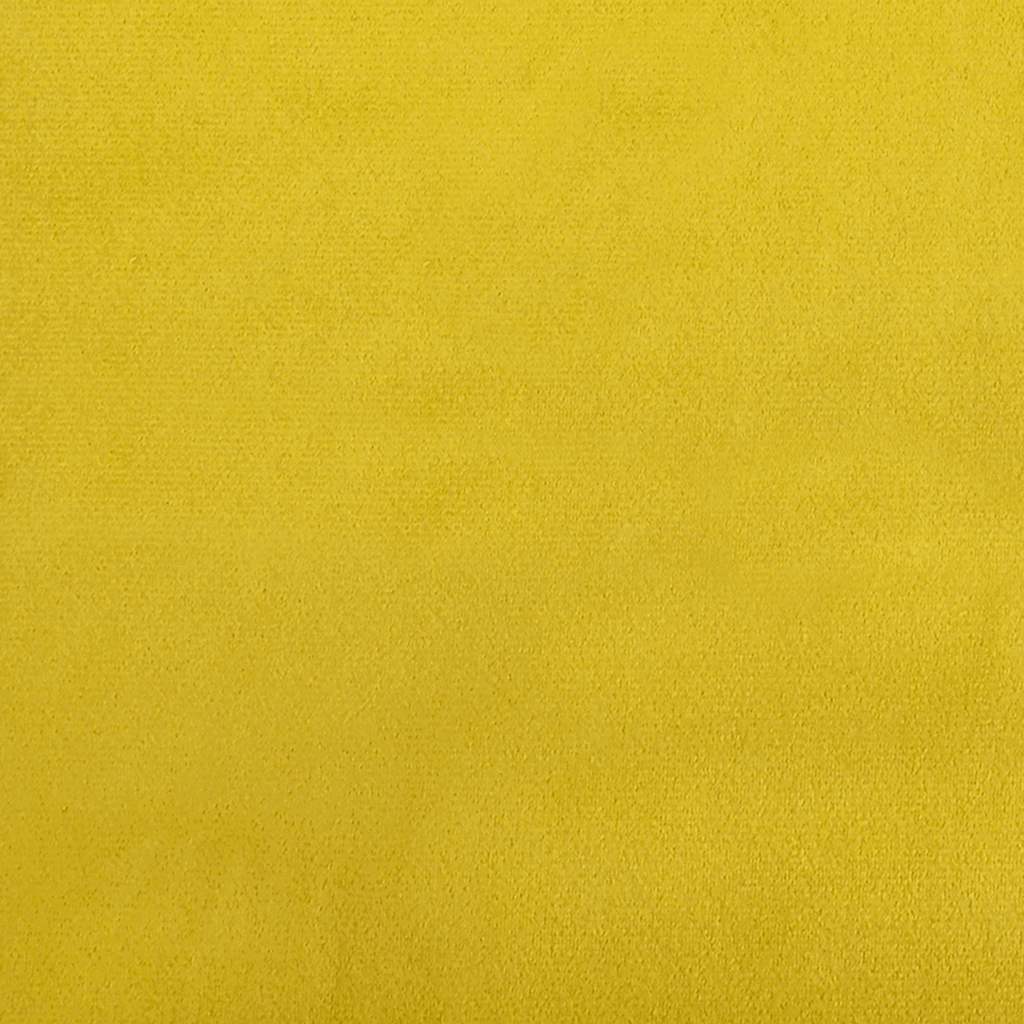 sofastol 60 cm fløjl gul
