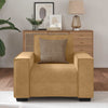 sofastol 60 cm fløjl brun