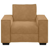 sofastol 60 cm fløjl brun