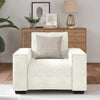 sofastol 60 cm fløjl cremefarvet