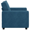 sofastol 60 cm fløjl blå