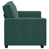 2-personers sofa 120 cm fløjl mørkegrøn