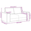 2-personers sofa 120 cm fløjl lyserød