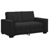2-personers sofa 120 cm fløjl sort