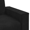 2-personers sofa 120 cm fløjl sort
