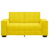 2-personers sofa 120 cm fløjl gul