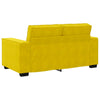2-personers sofa 120 cm fløjl gul
