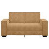 2-personers sofa 120 cm fløjl brun