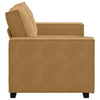 2-personers sofa 120 cm fløjl brun