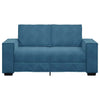 2-personers sofa 120 cm fløjl blå