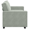 2-personers sofa 140 cm fløjl lysegrå