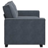 2-personers sofa 140 cm fløjl mørkegrå