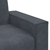 2-personers sofa 140 cm fløjl mørkegrå