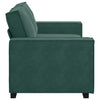 2-personers sofa 140 cm fløjl mørkegrøn