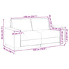 2-personers sofa 140 cm fløjl mørkegrøn