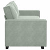 3-personers sofa 180 cm velour lysegrå
