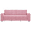 3-personers sofa 180 cm fløjl lyserød