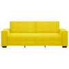 3-personers sofa 180 cm velour gul